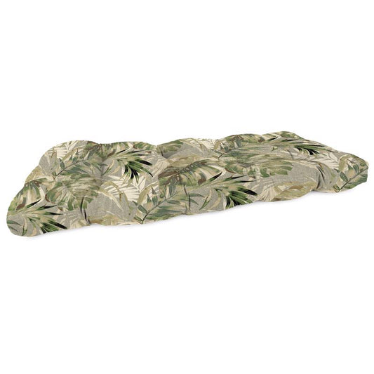 Jordan Manufacturing Multicolored Floral Polyester Wicker Settee Cushion 4 in. H X 19 in. W X 46 in.