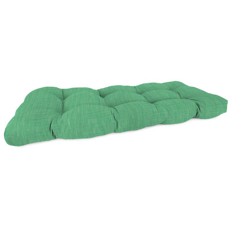 Jordan Manufacturing Green Polyester Wicker Settee Cushion 4 in. H X 19 in. W X 46 in. L