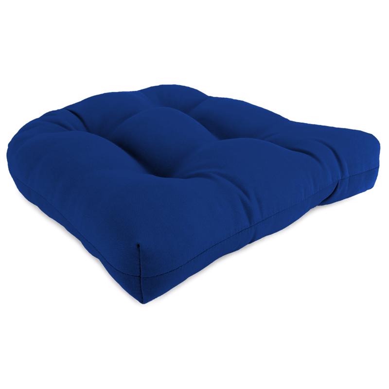Jordan Manufacturing Blue Polyester Wicker Seat Cushion 4 in. H X 19 in. W X 19 in. L