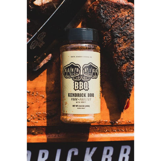 Kendrick BBQ Pork and Poultry with Honey Bar-B-Q Rub/Seasoning 9.5 oz