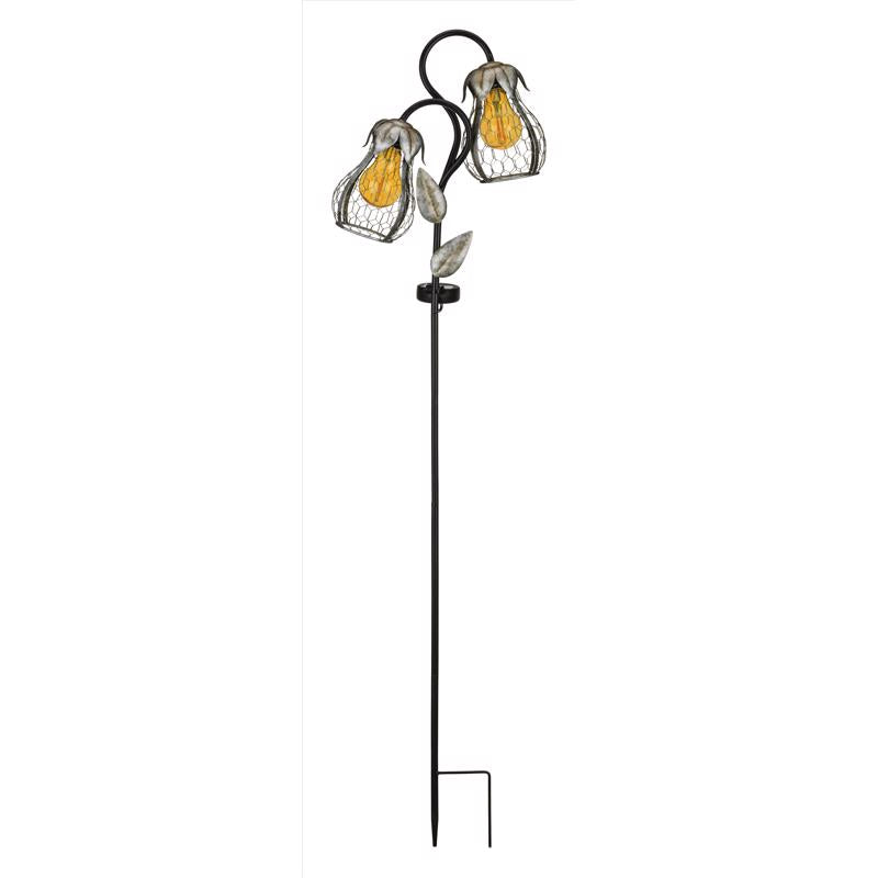 Regal Art & Gift Multicolored Glass/Metal 36 in. H X 11 in. L X 4.5 in. W Tulip Solar Garden Stake