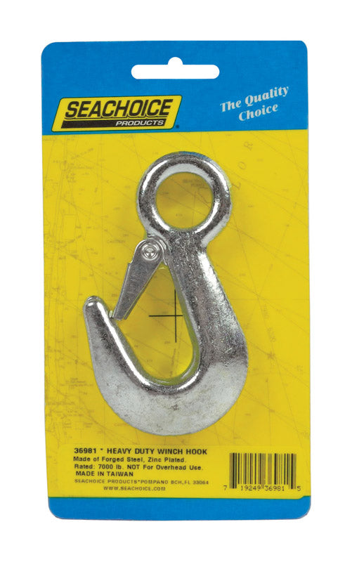 Seachoice Zinc-Plated Steel 3-7/8 in. L X 5/8 in. W Winch Hook 1 pk