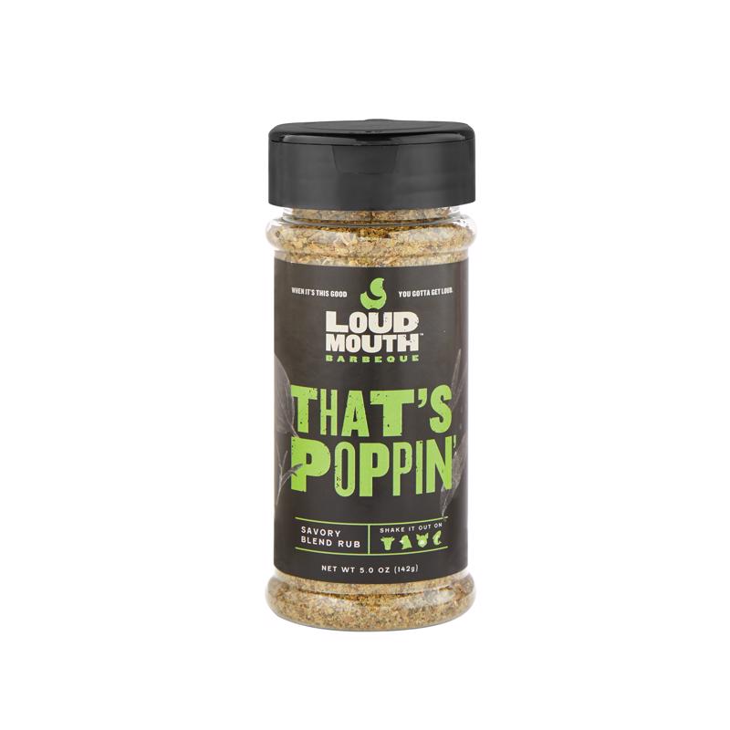 Loud Mouth THAT'S POPPIN' Savory Blend BBQ Rub 5 oz