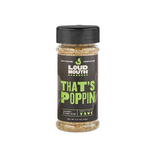 Loud Mouth THAT'S POPPIN' Savory Blend BBQ Rub 5 oz