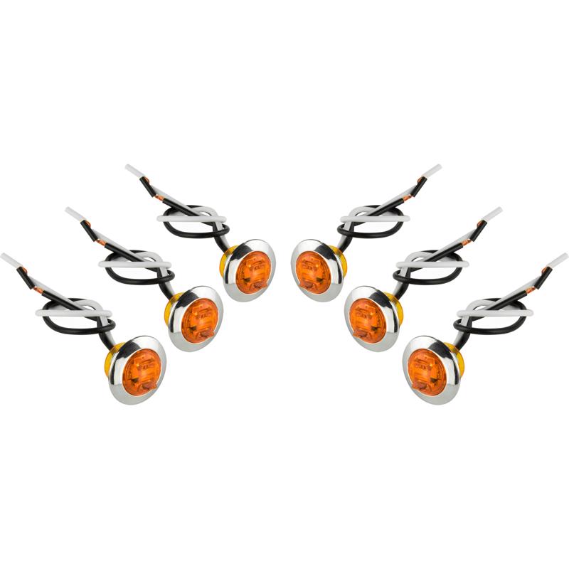 Hopkins Amber Round Clearance/Side Marker LED Light