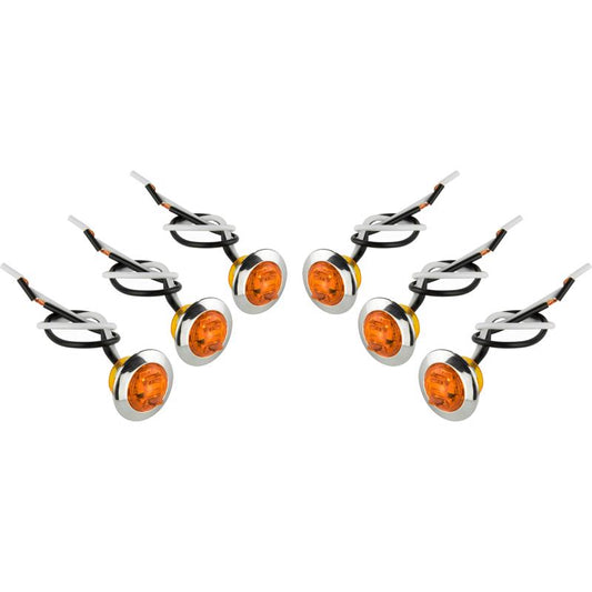 Hopkins Amber Round Clearance/Side Marker LED Light