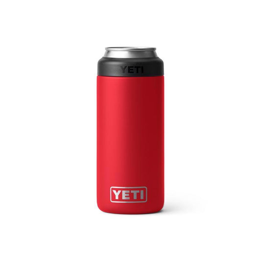 YETI Rambler 12 oz Rescue Red BPA Free Colster Slim Can Insulator
