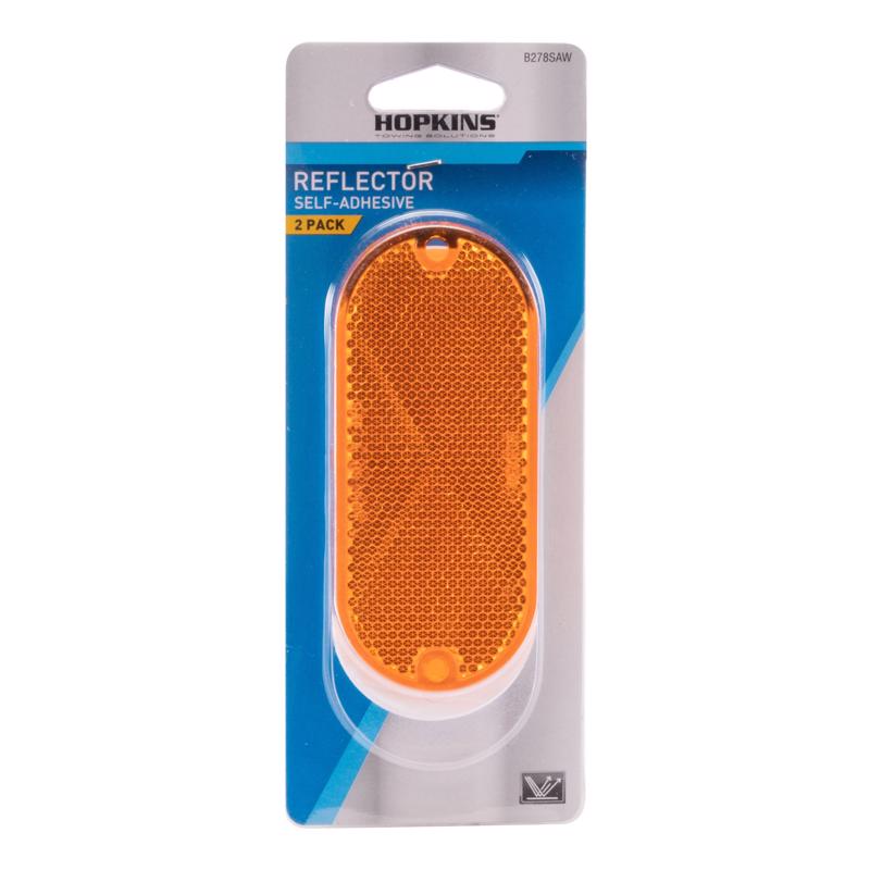 Hopkins Amber Rectangular Reflector 2 pk