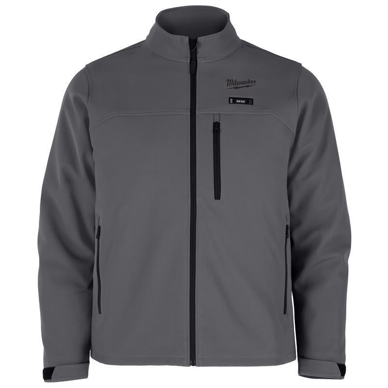Milwaukee M Unisex Heated Jacket with Charger/Power Source Only Gray