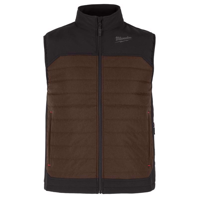 Milwaukee M12 XL Sleeveless Unisex Full-Zip Heated Vest Brown