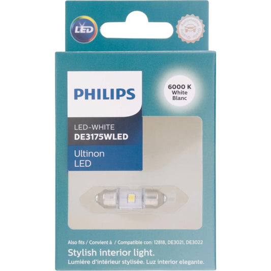 Philips Ultinon LED Courtesy/Glove/License/Trunk Miniature Automotive Bulb DE3175WLED