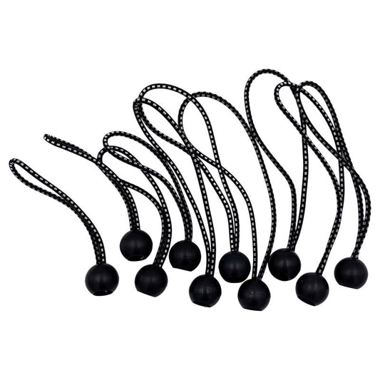 General Black Bungee Cord Set 6 and 9 in. L 12 pk