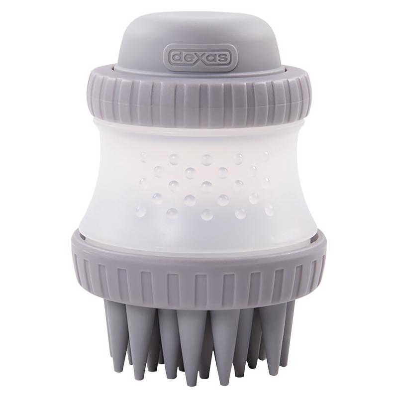 Dexas ScrubBuster Gray Cat/Dog Grooming Brush 1 pk