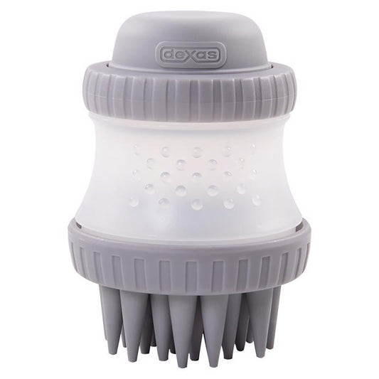 Dexas ScrubBuster Gray Cat/Dog Grooming Brush 1 pk