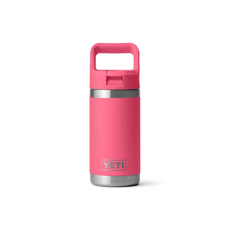 YETI Rambler Jr. 12 oz Tropical Pink BPA Free Insulated Kids Water Bottle w/Straw