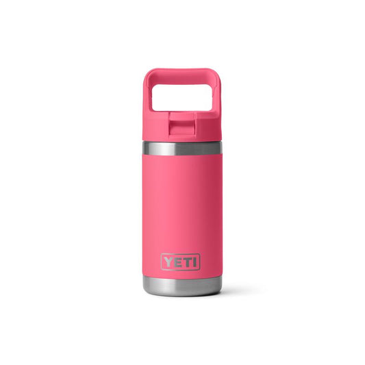 YETI Rambler Jr. 12 oz Tropical Pink BPA Free Insulated Kids Water Bottle w/Straw