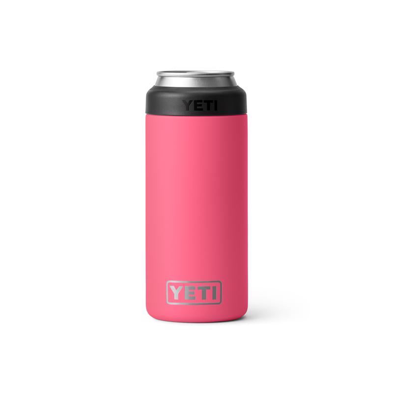 YETI Rambler 12 oz Tropical Pink BPA Free Colster Slim Can Insulator
