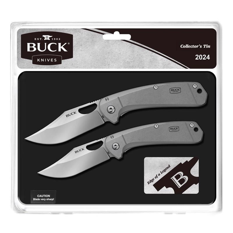 Buck Knives Silver 7CR17 Stainless Steel 4 in. Knife Gift Set