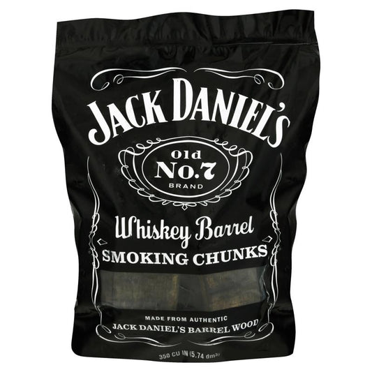Jack Daniel's Whiskey Barrel All Natural Whiskey Oak Wood Smoking Chunks 350 cu in