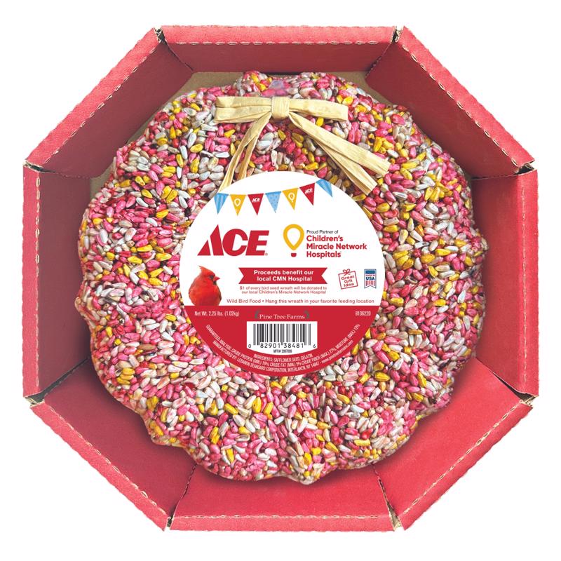 Pine Tree Farms All Wild Birds Sunflower Seeds Seed Cake 2.25 lb