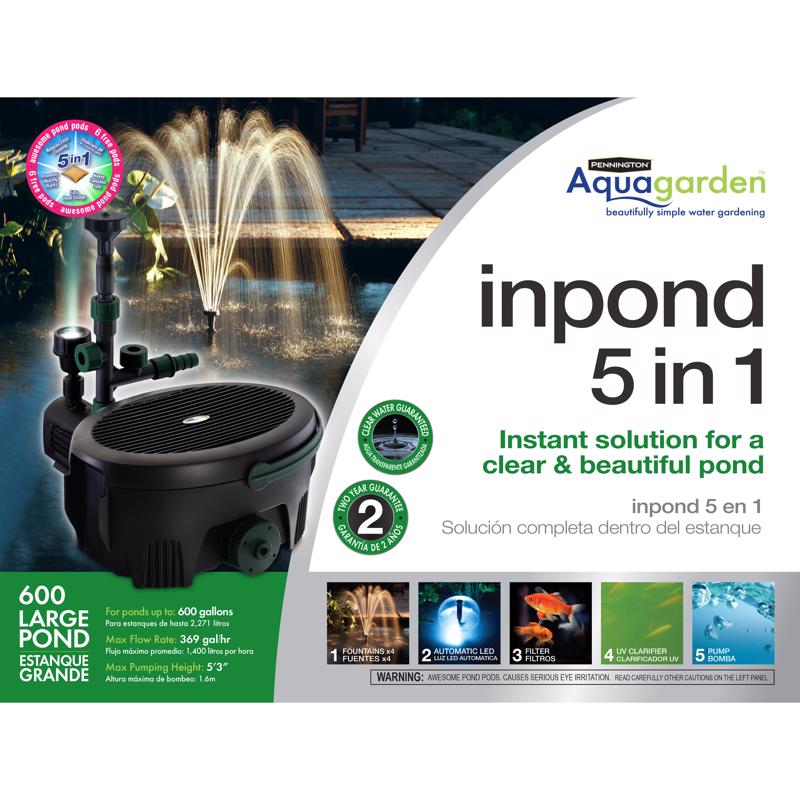 Pennington Aquagarden 369 gph Pond Pump Kit