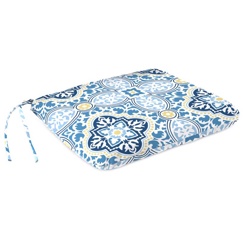 Jordan Manufacturing Blue Polyester Seat Pad 17 in. H X 2.5 in. W X 15.5 in. L