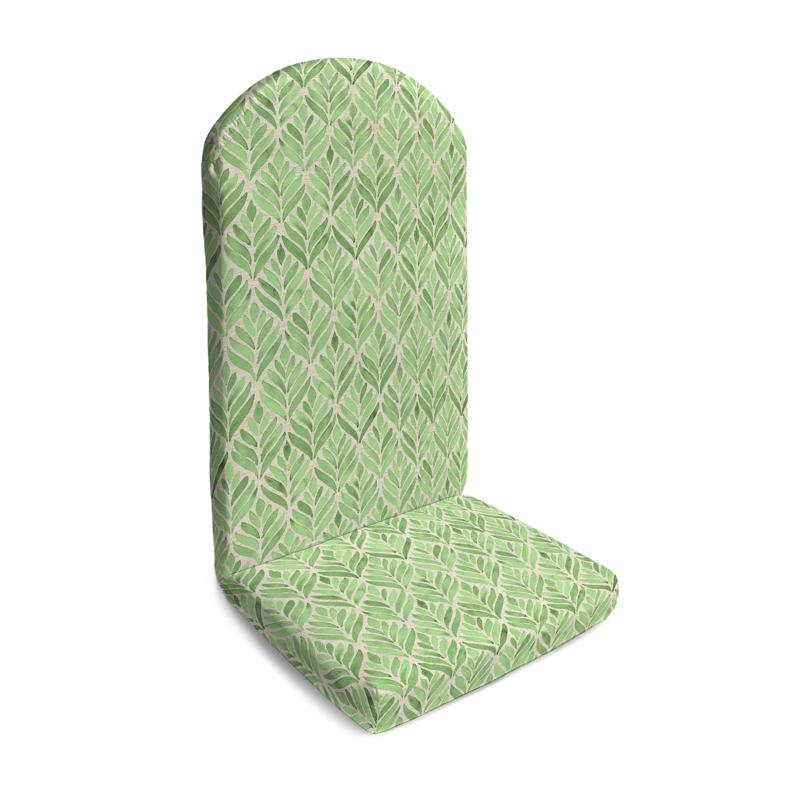 Jordan Manufacturing Green Polyester Chair Cushion 29.5 in. H X 19 in. W X 44 in. L