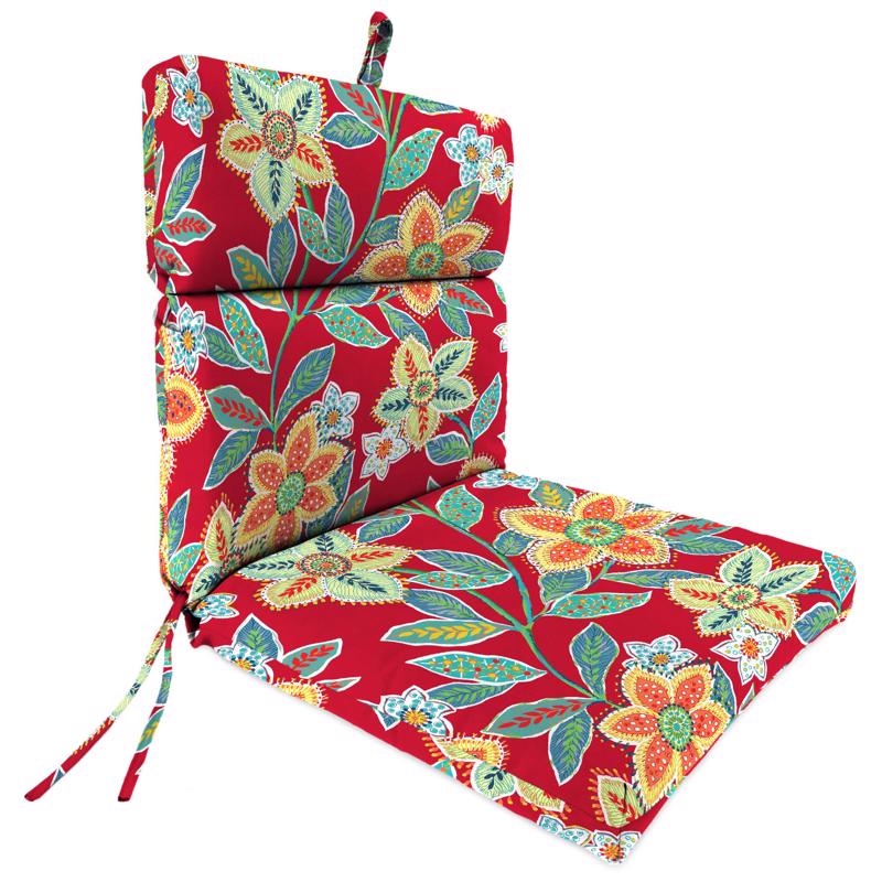 Jordan Manufacturing Polyester French Edge Chair Cushion 44 in. H X 22 in. W