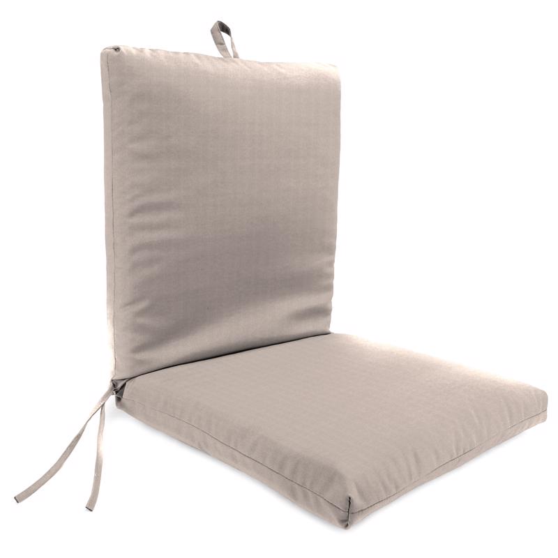 Jordan Manufacturing Beige Polyester Chair Cushion 24 in. H X 21 in. W X 44 in. L