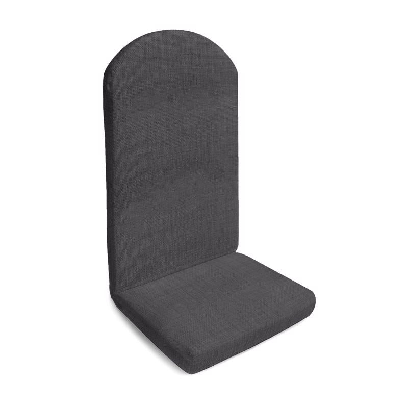 Jordan Manufacturing Charcoal Gray Polyester Adirondack Cushion 29.5 in. H X 19 in. W X 44.5 in. L
