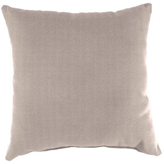 Jordan Manufacturing Beige Polyester Throw Pillow 4 in. H X 16 in. W X 16 in. L