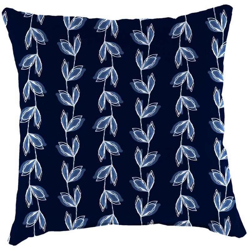 Jordan Manufacturing Black Polyester Throw Pillow 4 in. H X 16 in. W X 16 in. L