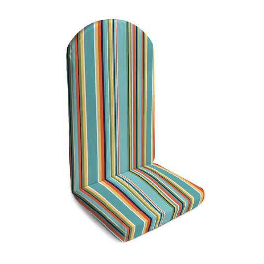 Jordan Manufacturing Blue Stripe Polyester Adirondack Cushion 29.5 in. H X 19 in. W X 44.5 in. L
