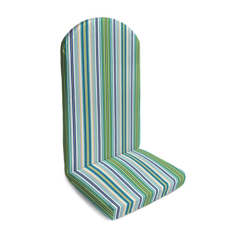 Jordan Manufacturing Multicolored Stripe Polyester Adirondack Cushion