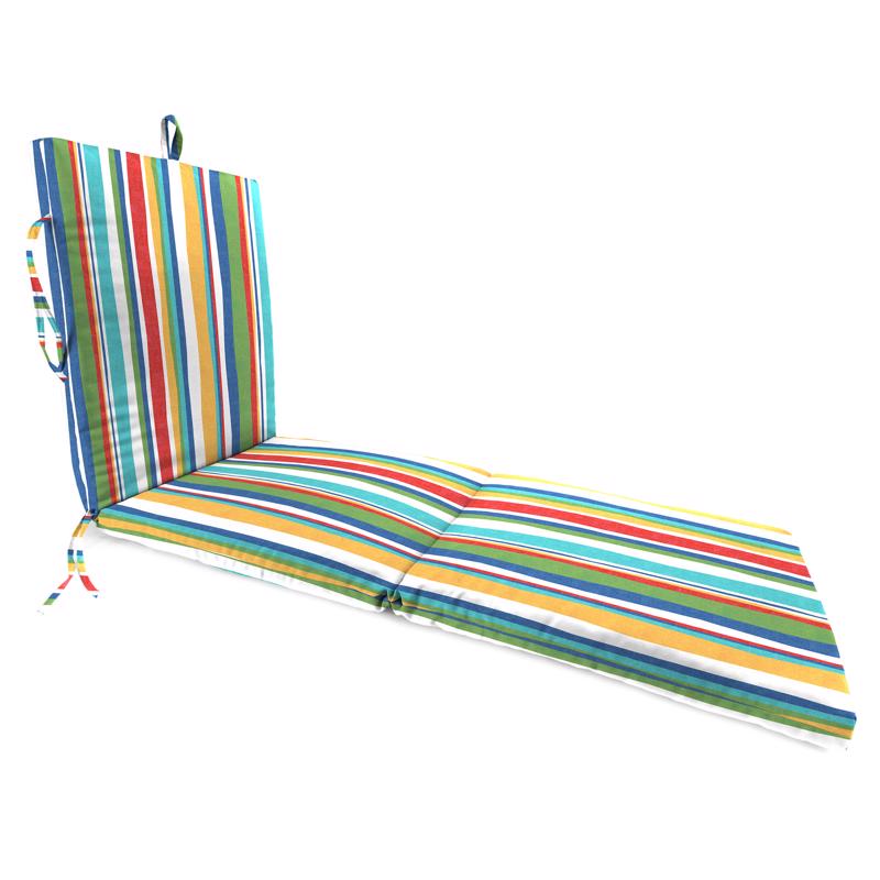 Jordan Manufacturing Multicolored Stripe Polyester Chaise Cushion