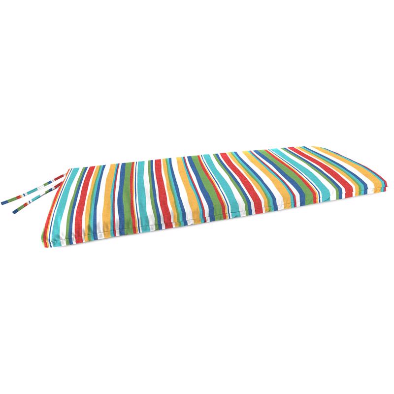 Jordan Manufacturing Multicolored Stripe Polyester Bench Cushion 3.5 in. H X 18 in. W X 48 in. L