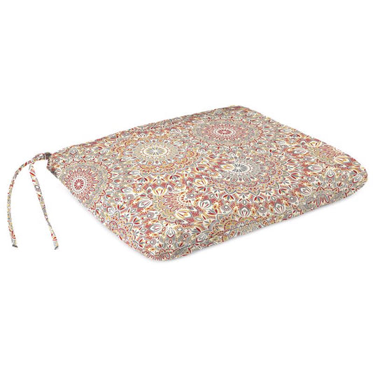 Jordan Manufacturing Multicolored Polyester Seat Cushion 3 in. H X 15 in. W X 18 in. L
