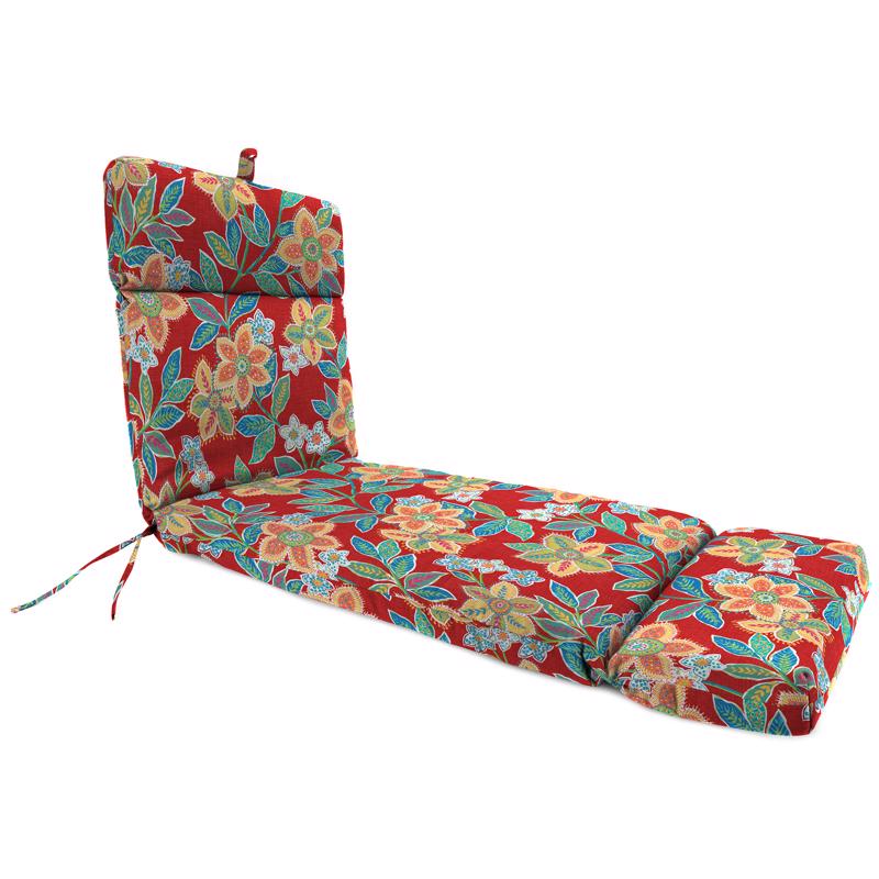 Jordan Manufacturing Multicolored Floral Polyester Chaise Cushion