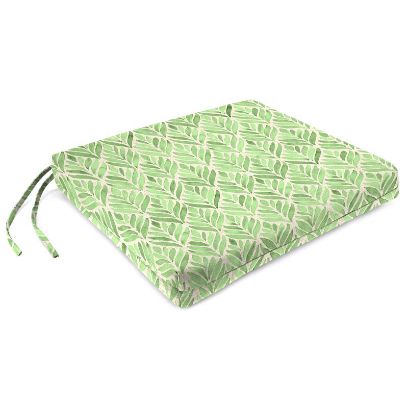 Jordan Manufacturing Green Polyester Seat Cushion 2 in. H X 17 in. W X 19 in. L