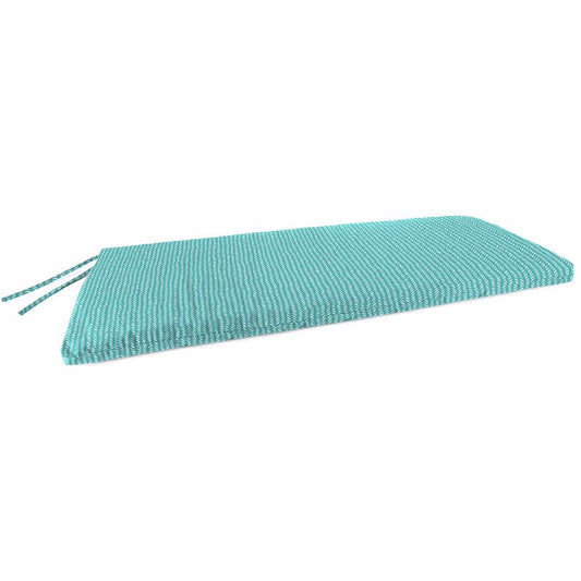 Jordan Manufacturing Teal Polyester Bench Cushion 3.5 in. H X 18 in. W X 48 in. L
