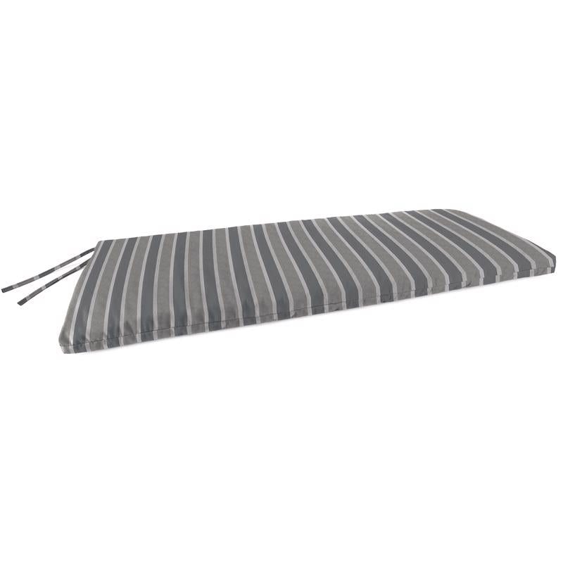 Jordan Manufacturing Gray Stripe Polyester Bench Cushion 3.5 in. H X 18 in. W X 48 in. L