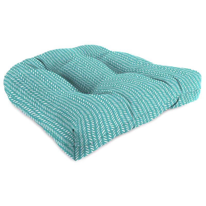 Jordan Manufacturing Teal Polyester Chair Cushion 4 in. H X 19 in. W X 19 in. L