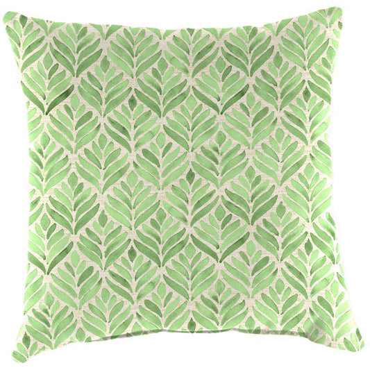 Jordan Manufacturing Green Polyester Throw Pillow 4 in. H X 18 in. W X 18 in. L