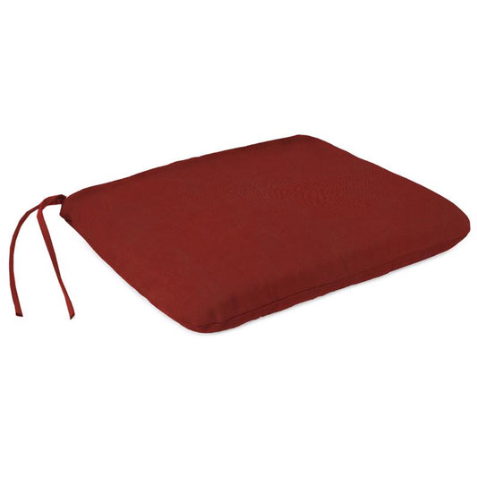Jordan Manufacturing Red Polyester Seat Pad 2.5 in. H X 15.5 in. W X 17 in. L