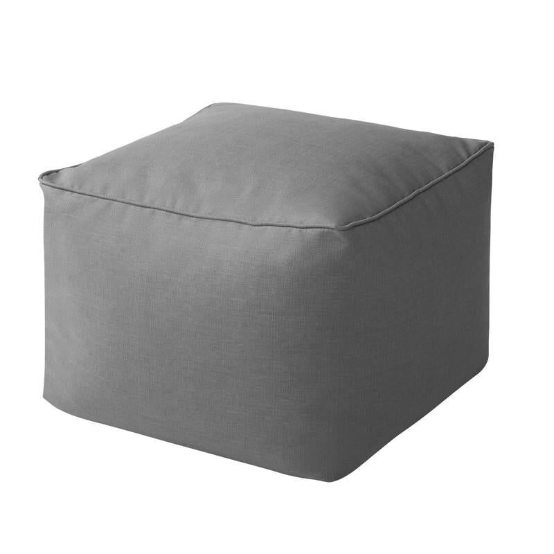Jordan Manufacturing Gray Polyester Fabric Ottoman