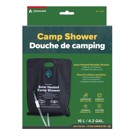 Coghlan's Black Solar Shower 4.2 gal 1 pk