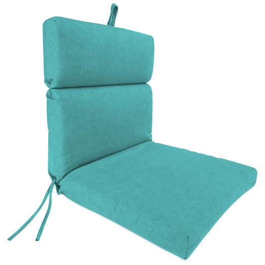 Jordan Manufacturing Teal Polyester Chair Cushion 4 in. H X 22 in. W X 44 in. L