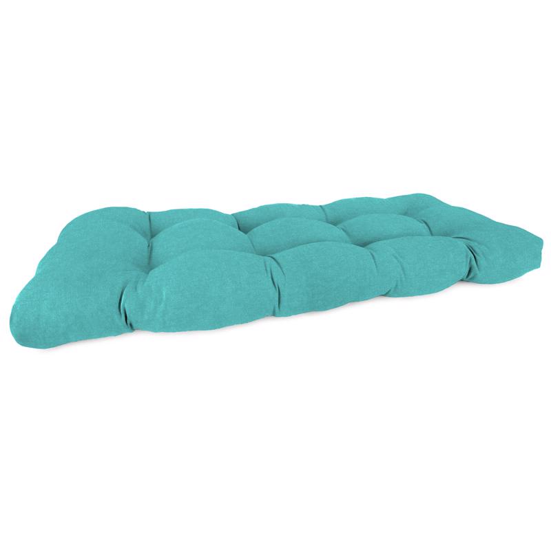 Jordan Manufacturing Aqua Polyester Bench Cushion 4 in. H X 19 in. W X 46 in. L