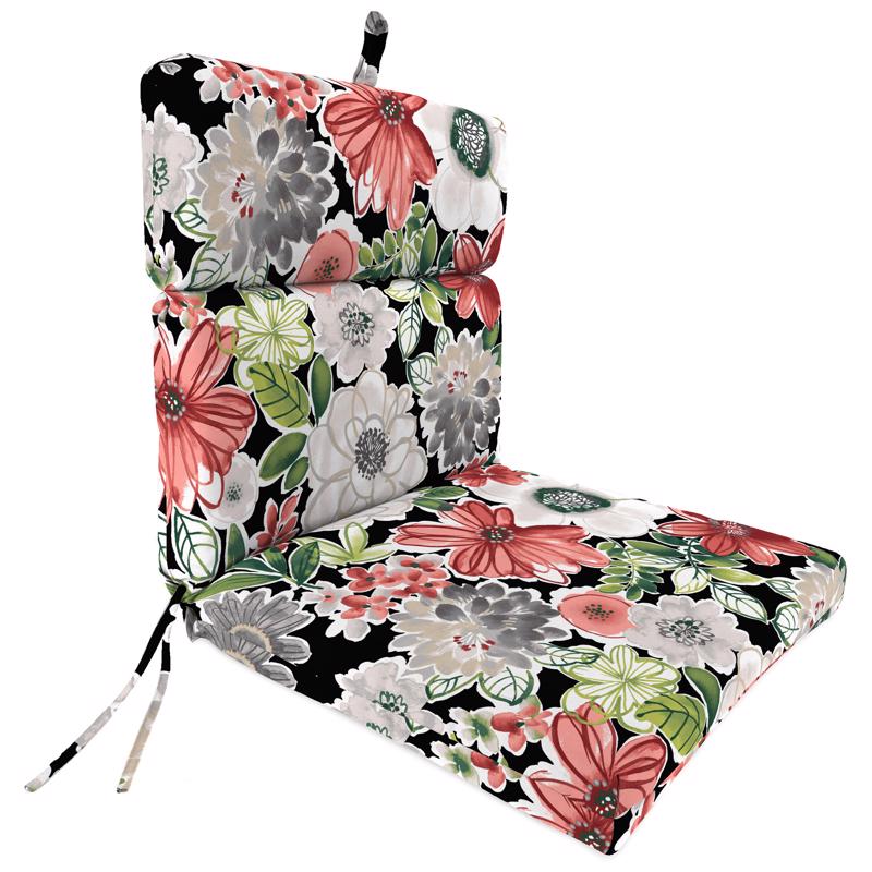 Jordan Manufacturing Multicolored Floral Polyester Chair Cushion 4 in. H X 22 in. W X 44 in. L