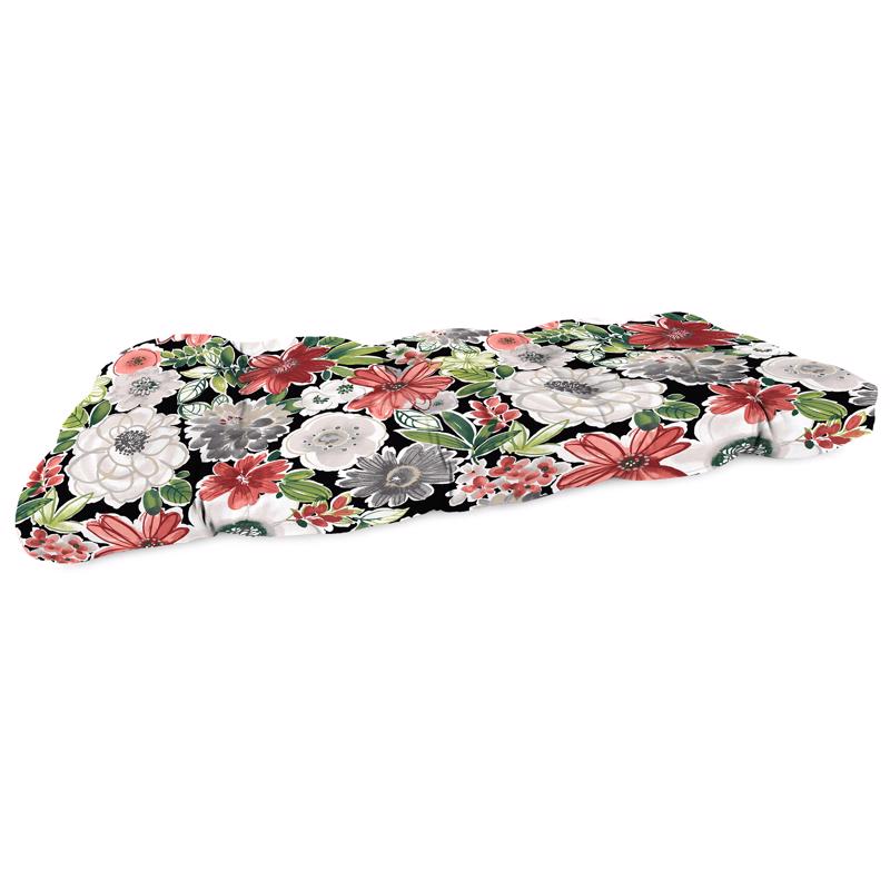 Jordan Manufacturing Multicolored Floral Polyester Bench Cushion 4 in. H X 19 in. W X 46 in. L